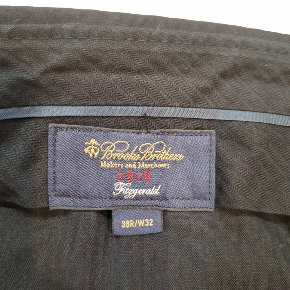 Brooks Brothers Pants‎ Mens 38X32 (Actual 32x31) Navy Wool Fitzgerald Trousers